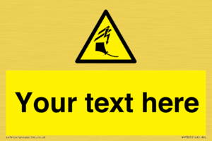 Custom warning kite flying near powerlines